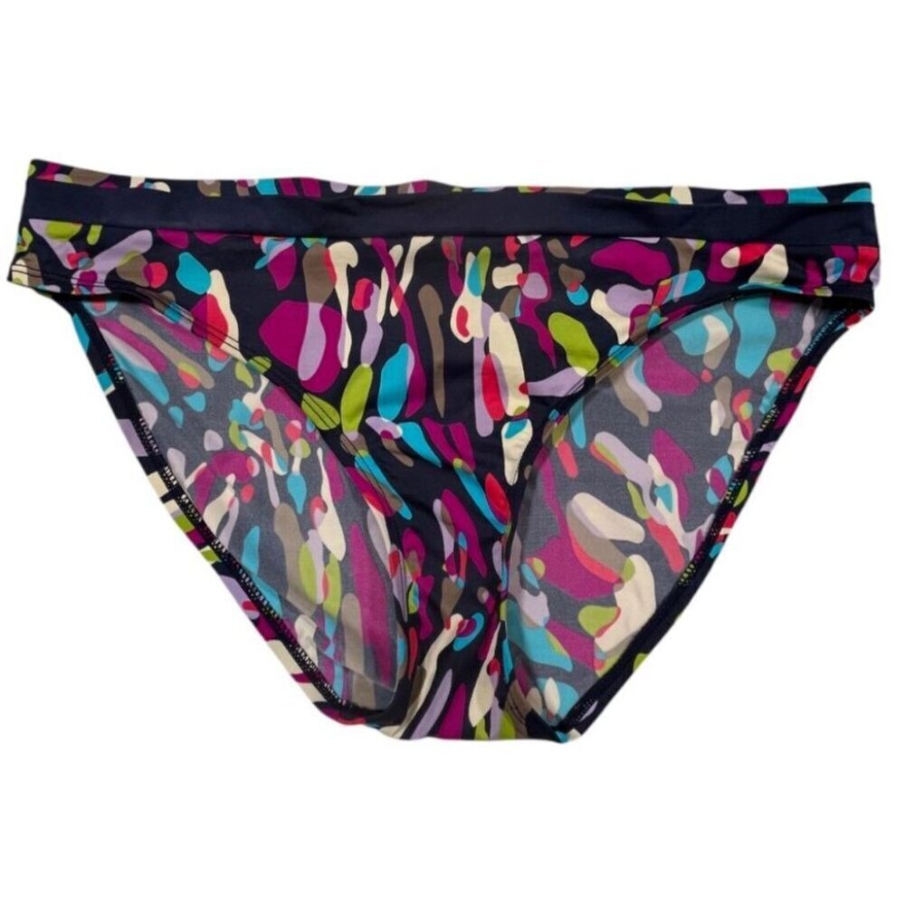 🌼 Panache Swimwear Pebbles Fold-Over Bikini Bottoms (Size Medium)